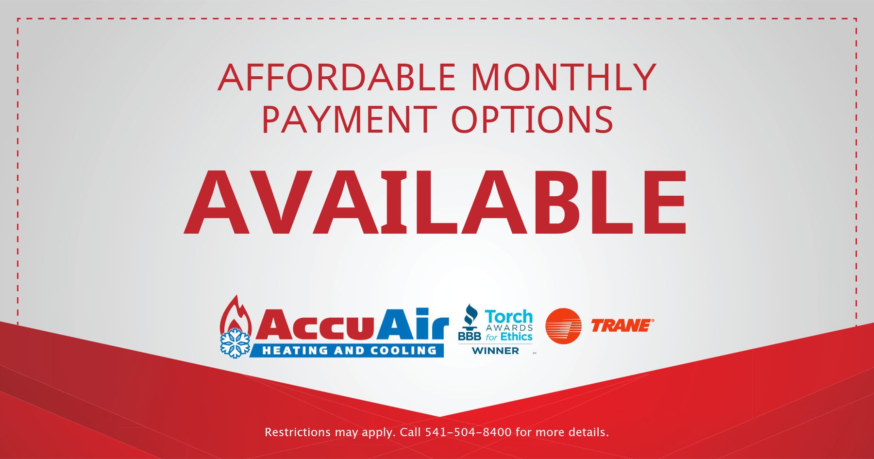Affordable monthly payment options available.